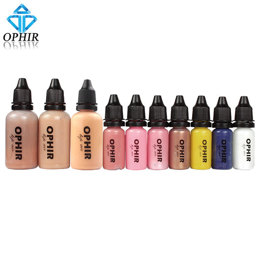 OPHIR 10 Bottles Airbrush Makeup Inks Set