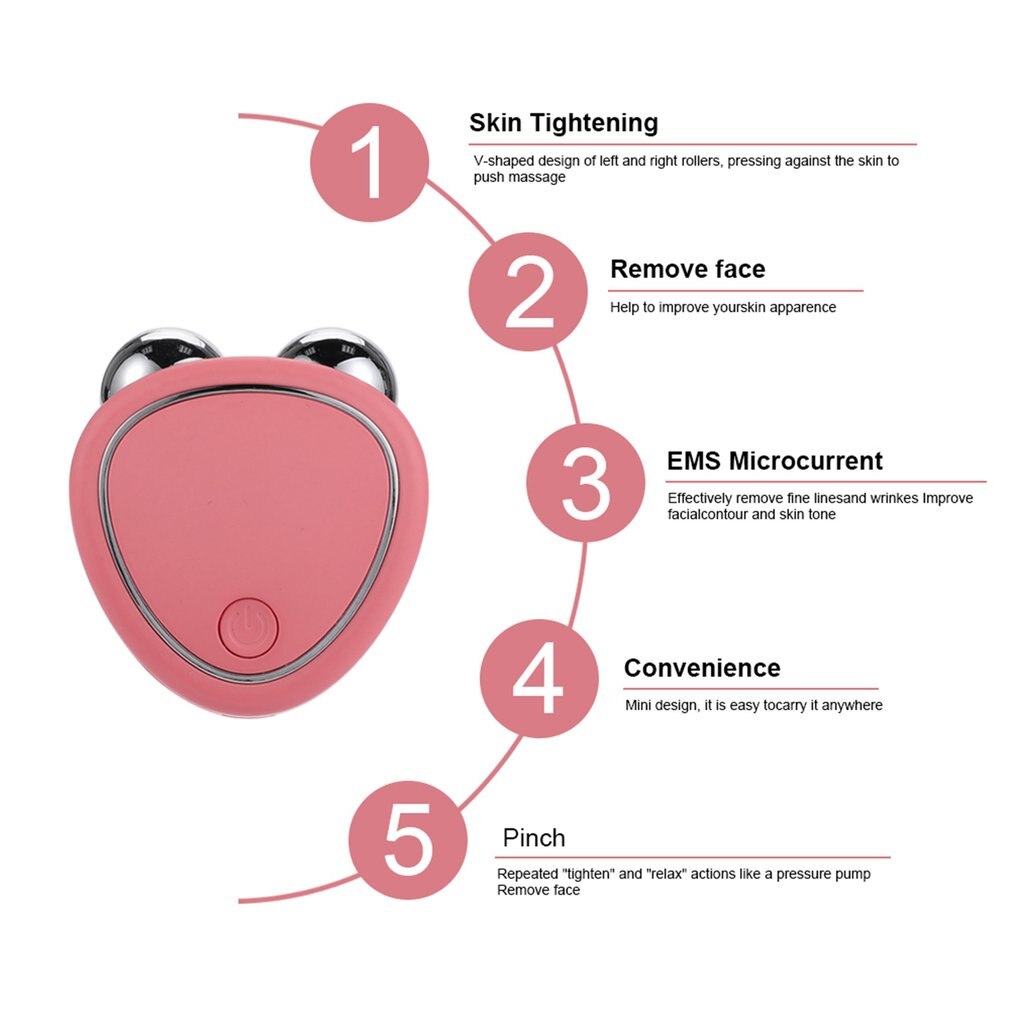 Portable Facial Micro-current Roller Massager