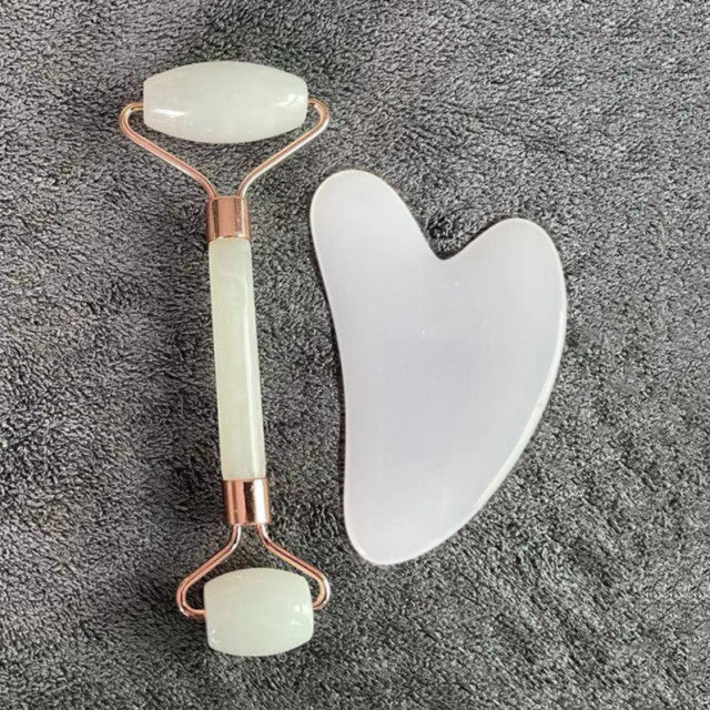 Gua sha Scraper Facial Roller Set