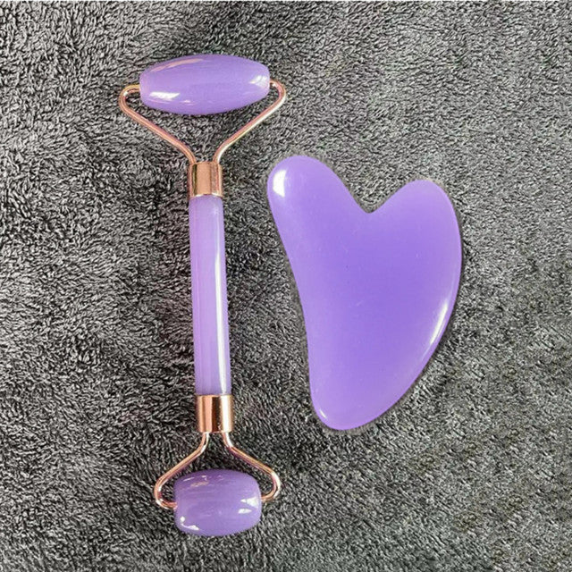 Gua sha Scraper Facial Roller Set