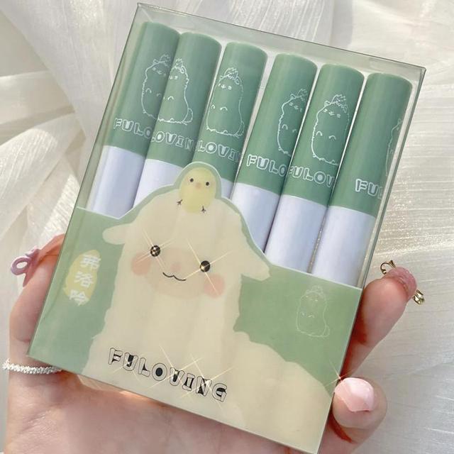 New Cute Alpaca 6 Lip Glaze Set