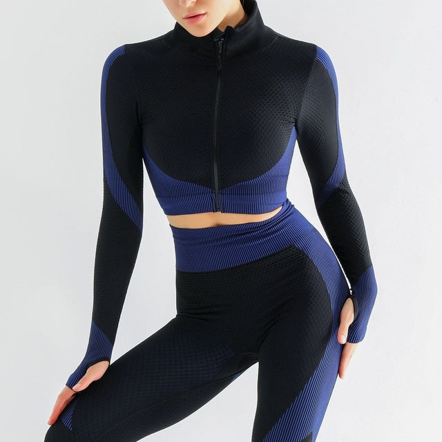PushUp Fitness Sport Suit Seamless