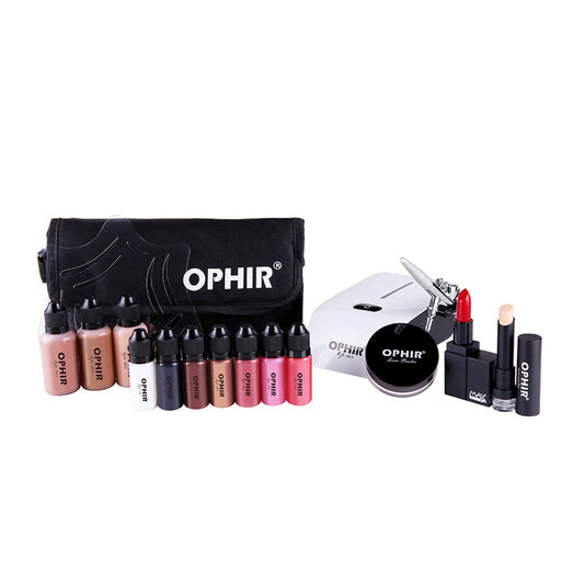 OPHIR 0.4mm Airbrush Makeup System Set